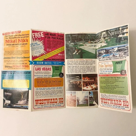 Vintage 1971 Westward Ho Motel Circus Circus Travel Brochure Las Vegas - Picture 9 of 12